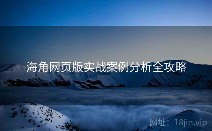 海角网页版实战案例分析全攻略