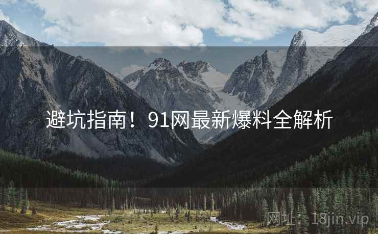 避坑指南！91网最新爆料全解析